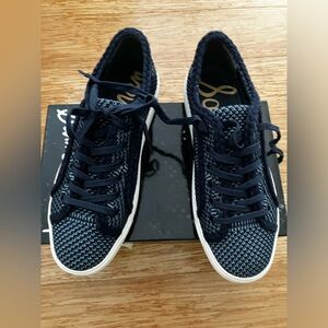 Navy and blue Sam Edelman woven sneakers